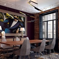 设计师loft创意个性吊灯简约现代工程酒店别墅吧台咖啡厅铝材